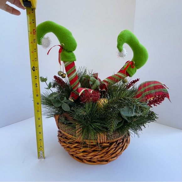 Decorative Holiday Basket Decor for Entryway or Side Table - Picture 4 of 10